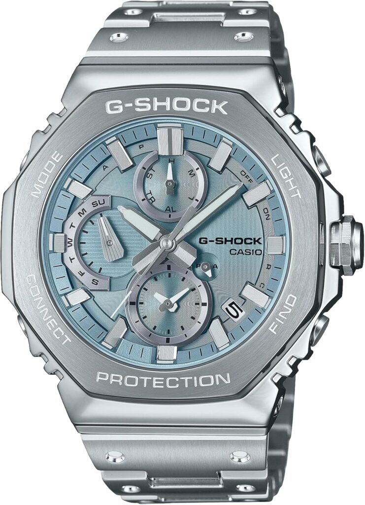 CASIO G-SHOCK Full Metal Chronograph Bluetooth Equipped Tough Solar GMC-B2100AD-2AJF Men's Silver