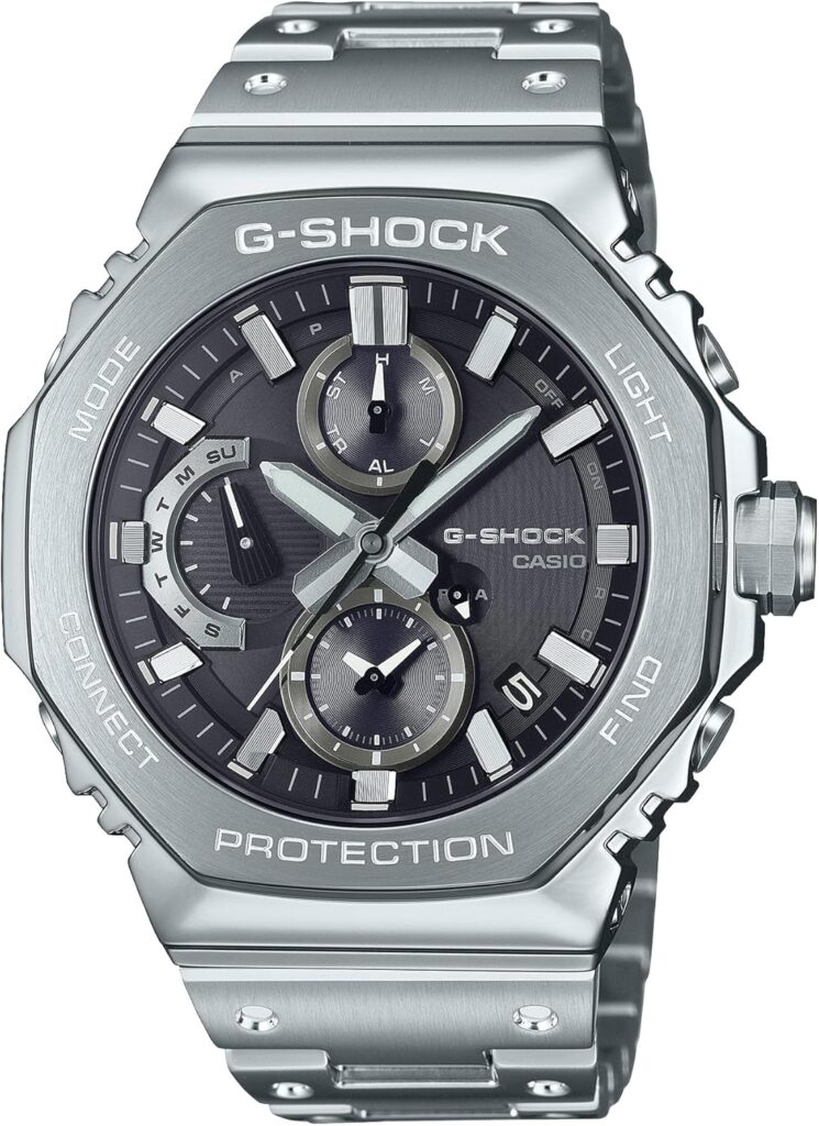 CASIO G-SHOCK Full Metal Chronograph Bluetooth Equipped Tough Solar GMC-B2100D-1AJF Men's Silver