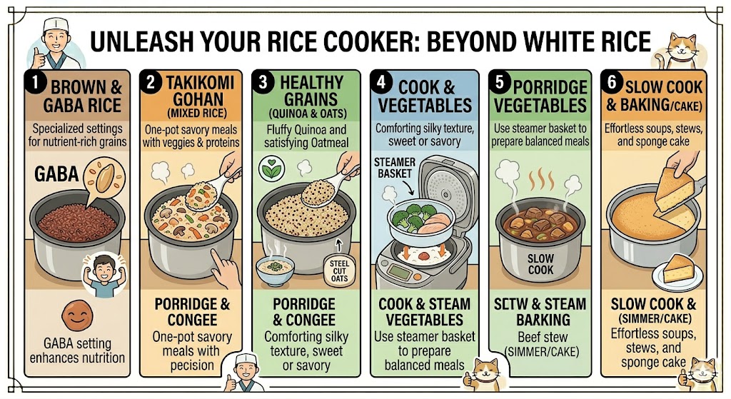 Beyond White Rice: What You Can Cook in a Japanese Rice Cooker