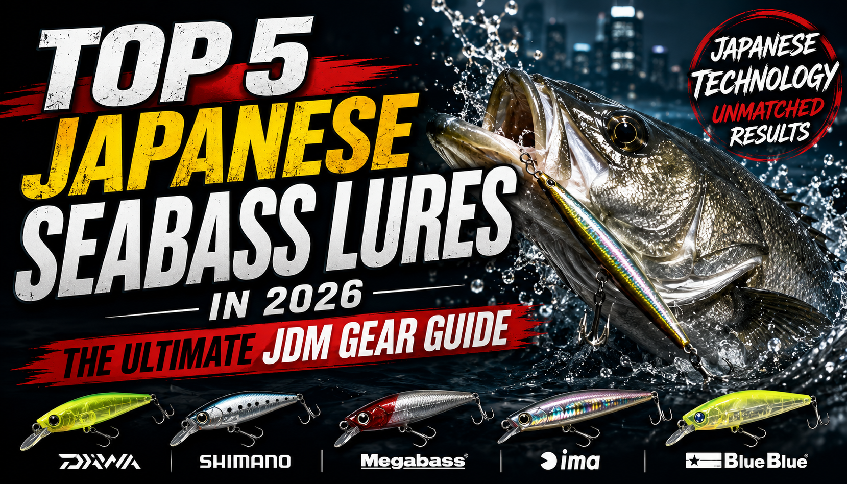 Top 5 Japanese seabass lures in 2026: The ultimate JDM gear guide