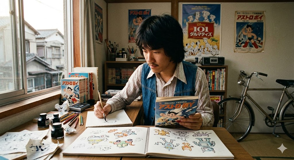 A young Akira Toriyama was created using AI.
