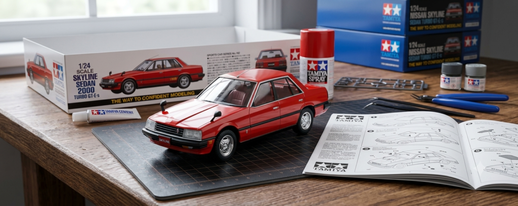 #7: Tamiya — Nissan Skyline Sedan 2000 Turbo GT-E·s 1/24 (Sports Car Series No.192)