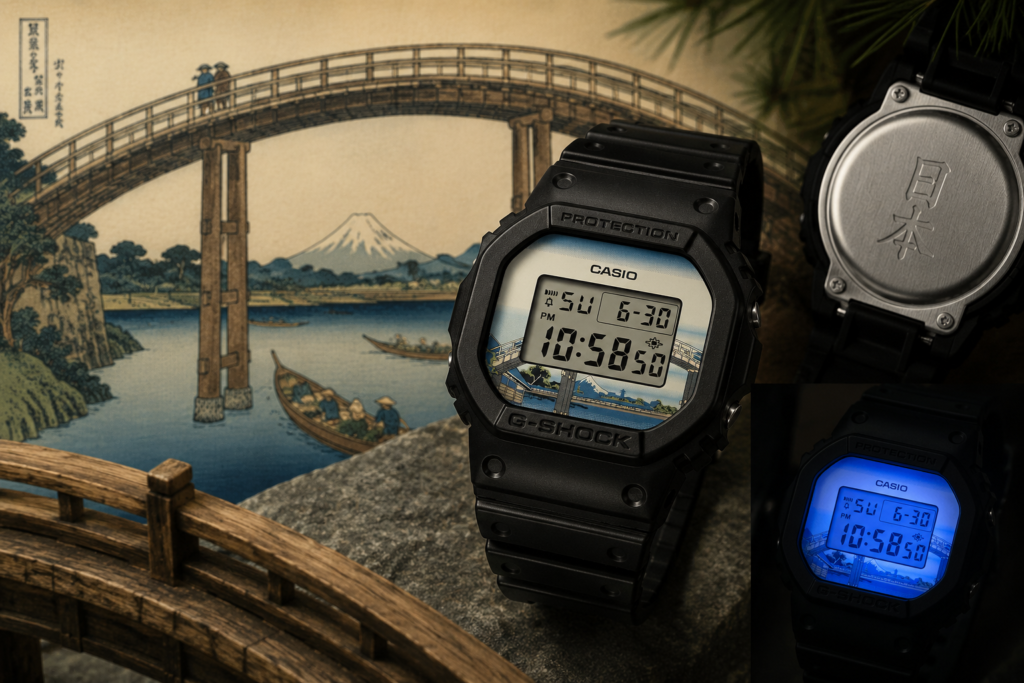 Product #1 – "Onder de Mannenbrug bij Fukagawa" (DW-5600KHFM25-1JR)