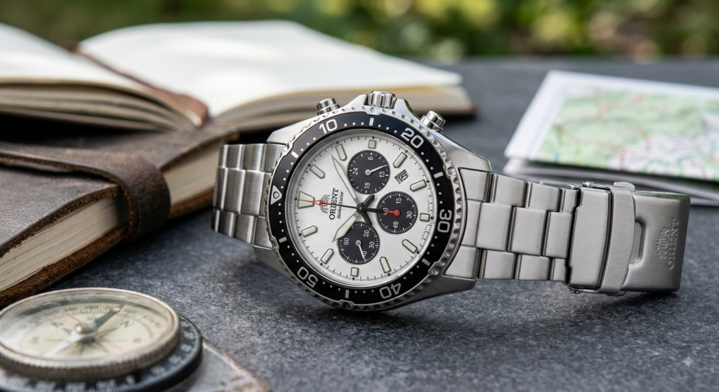 #1 Best-Selling Orient Watch: ORIENT Mako Solar Panda (RN-TX0203S)