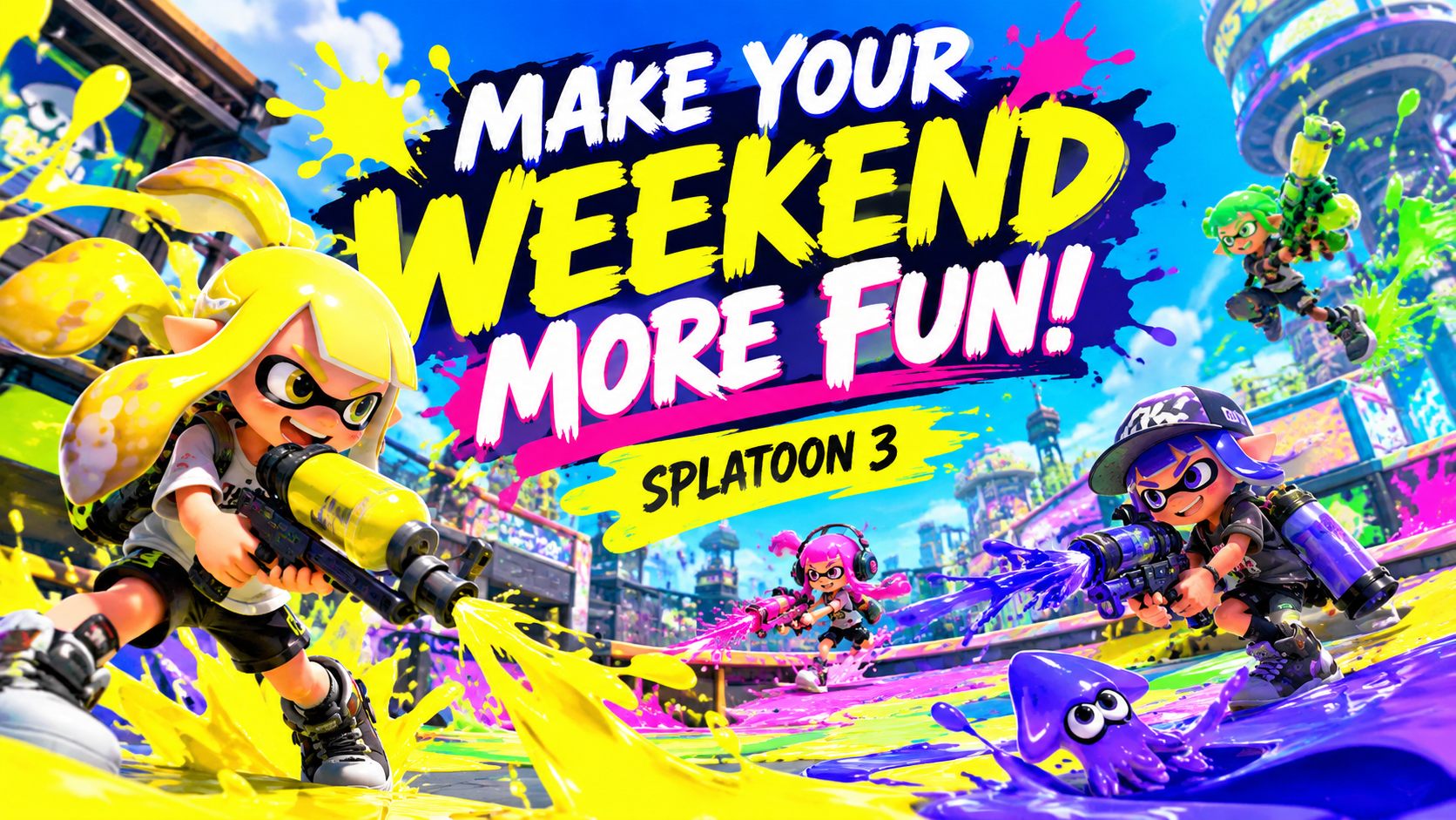 Splatoon: Wie Splatoon 3 dein Wochenende in farbenfrohen, stressfreien Spaß verwandelt