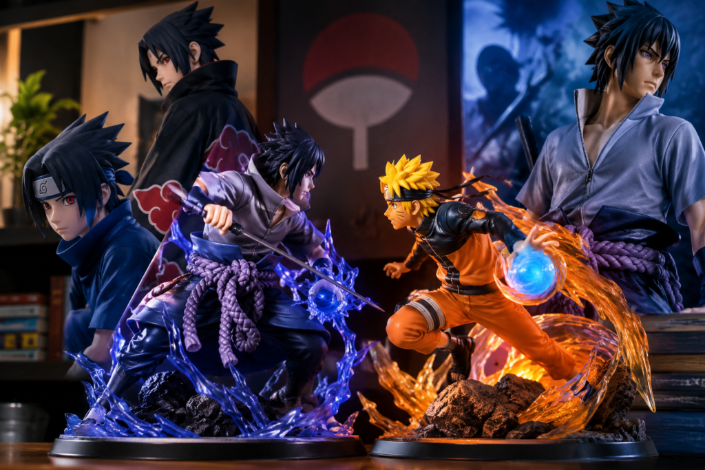 Sasuke Uchiha: Rivalry, Redemption, and Dark-Themed Displays