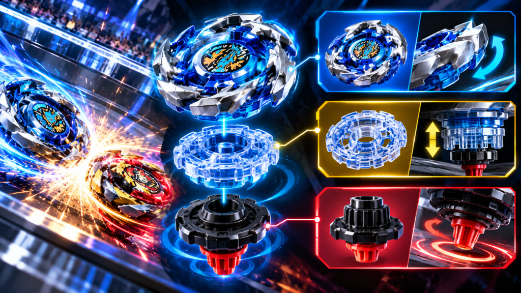 Anatomy of Beyblade X: Understanding the 3-Layer Modular System