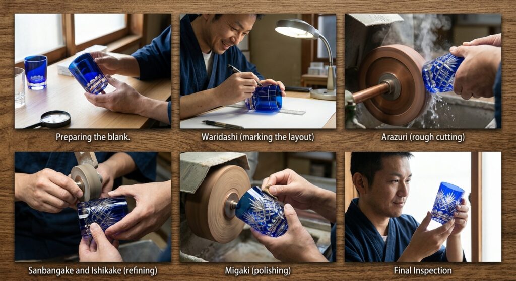 The Step-by-Step Making of Edo Kiriko