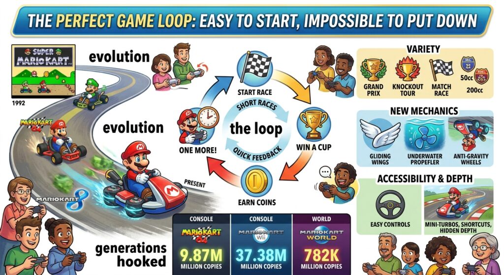 The Perfect Game Loop: Easy to Start, Impossible to Put Down