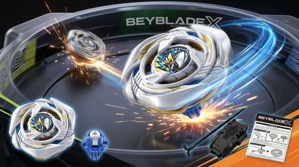 #4 Bestseller – Takara Tomy BEYBLADE X UX-20 Starter Glory Valkyrie LF