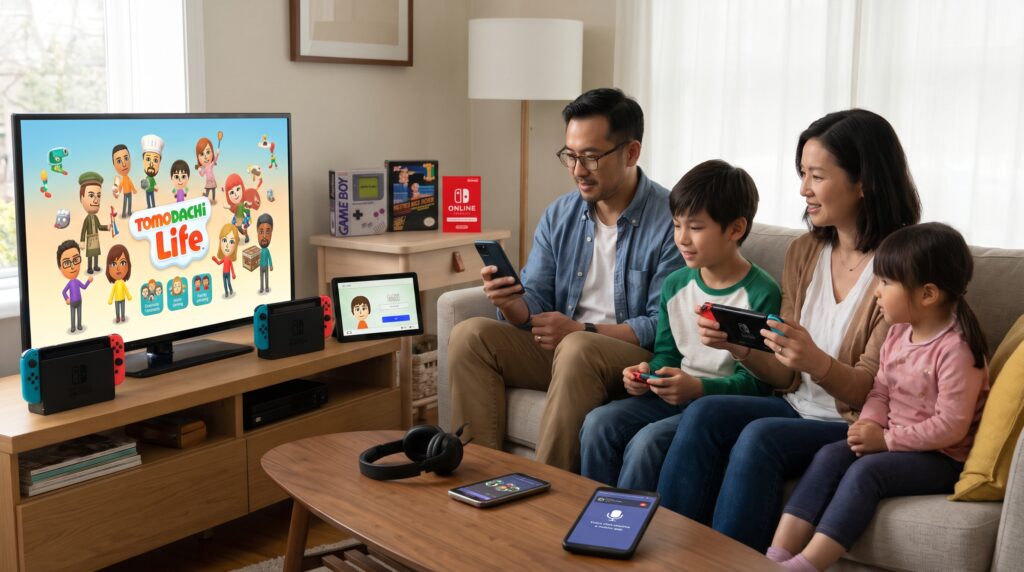 Nintendo Accounts, Nintendo Switch Online, and family sharing