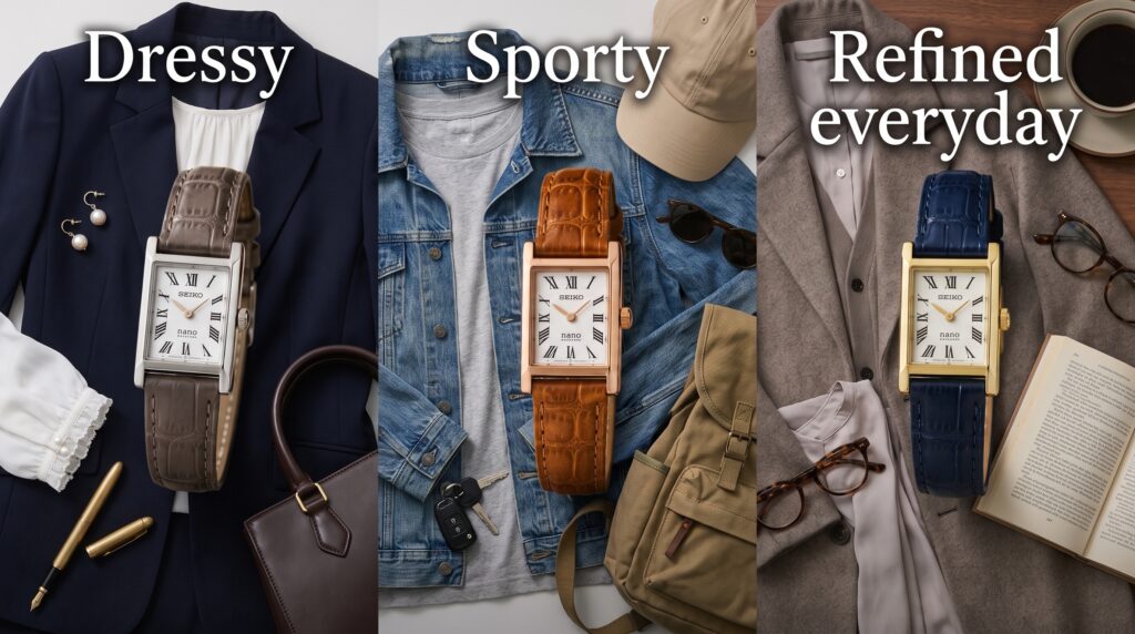 Which Seiko should I choose to upgrade a simple outfit?