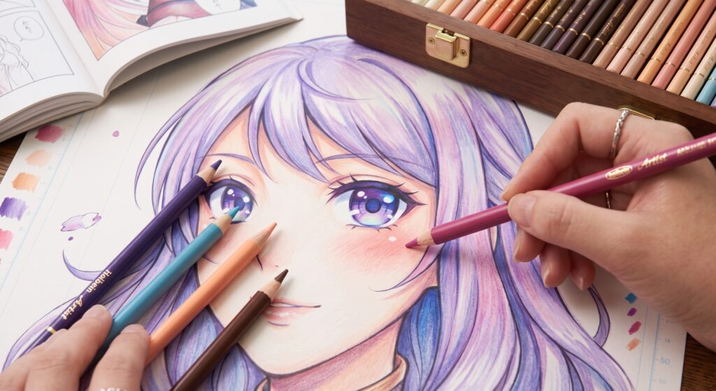 Anime Eyes & Hair: Using Holbein for Expressive Features
