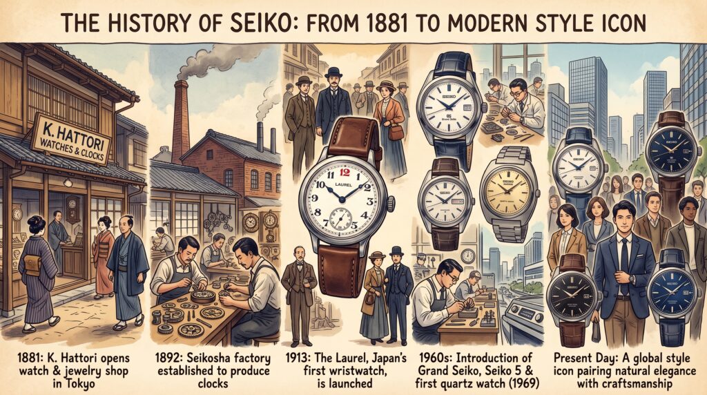 Short history of Seiko: from 1881 to modern style icon