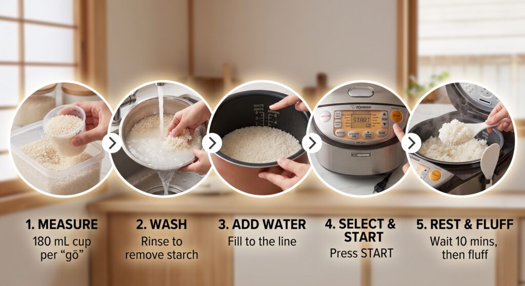 Step-by-Step: How to Cook Rice Perfectly in a Japanese Rice Cooker