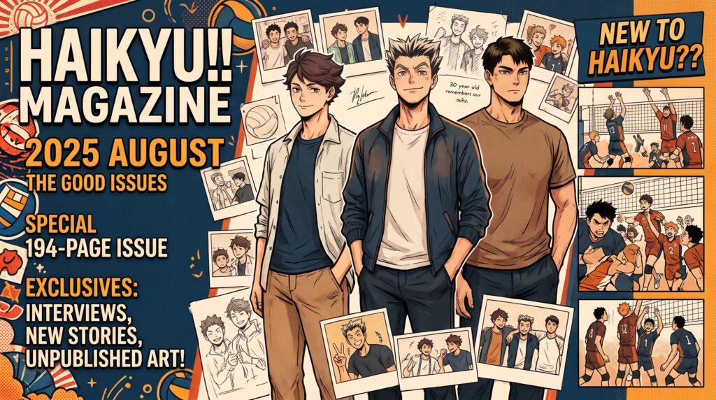 Quick Overview of Haikyu!! Magazine Titles: Haikyu!! Magazine 2025 AUGUST