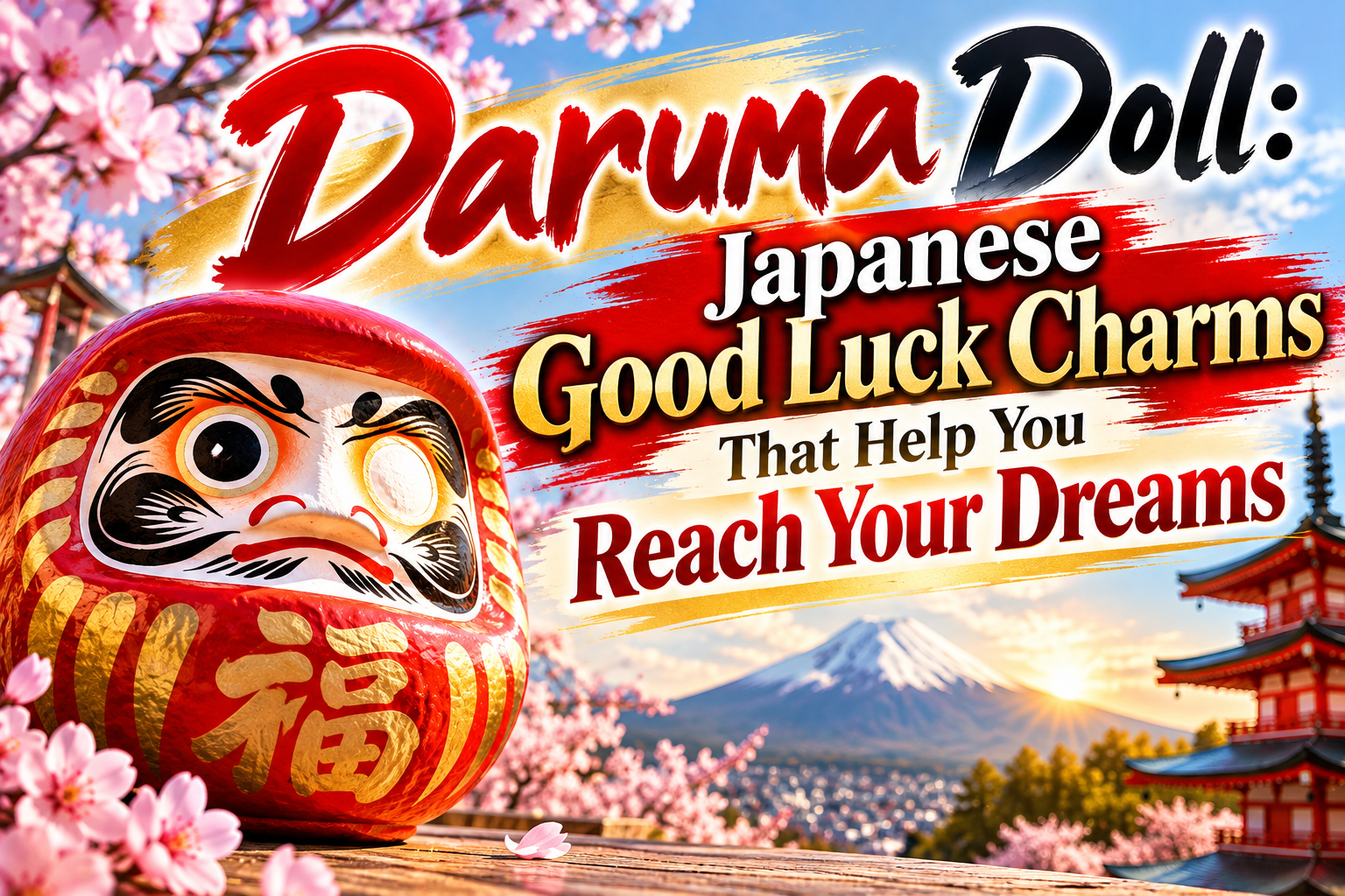 Daruma Doll: Japanese Good Luck Charms That Help You Reach Your Dreams